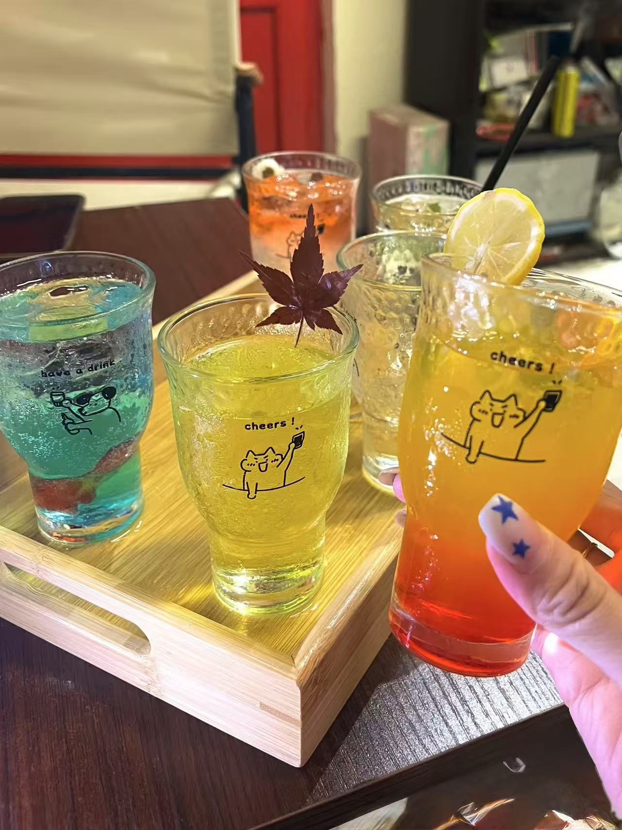Glass Wide Mouth Cup with Cute Cat & Dog Designs 宽口小猫小狗玻璃杯