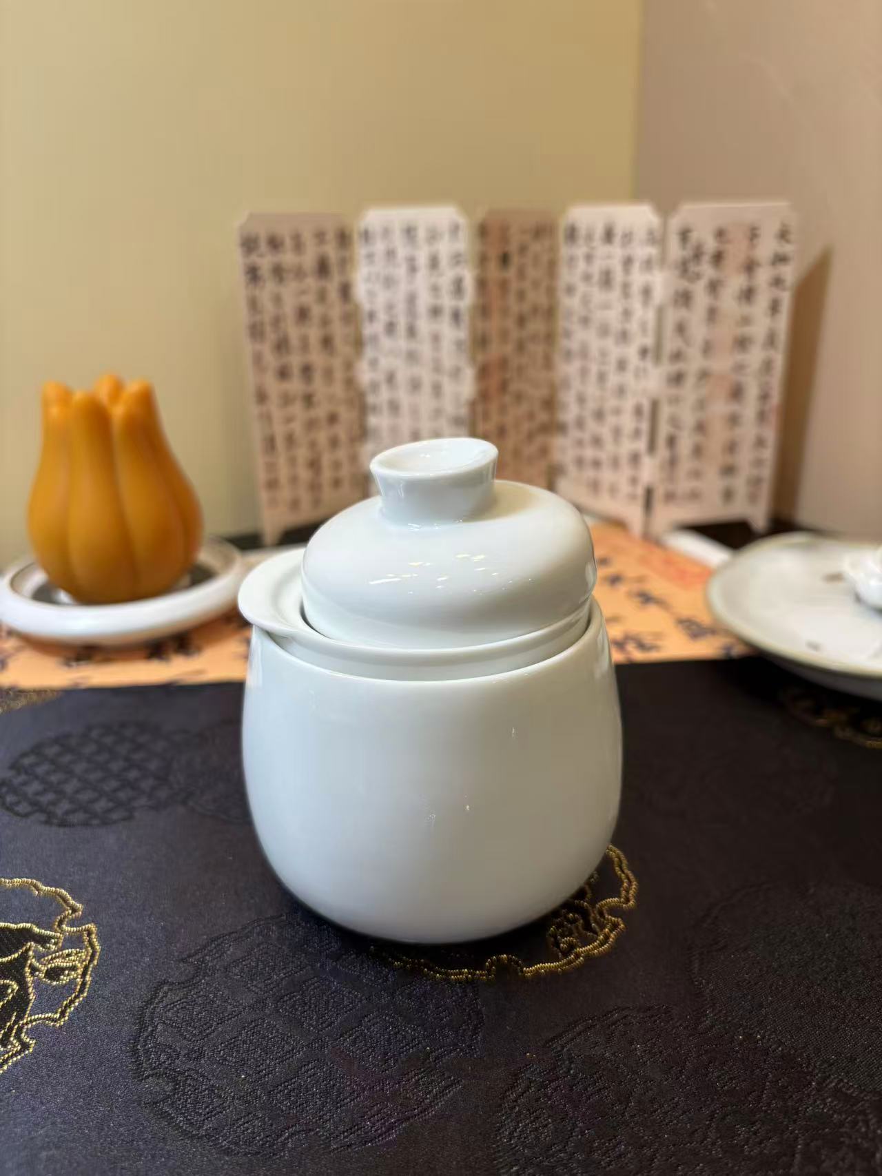 Ceramic Double-Walled Teacup with Infuser 双层防烫带过滤陶瓷茶杯 3色选