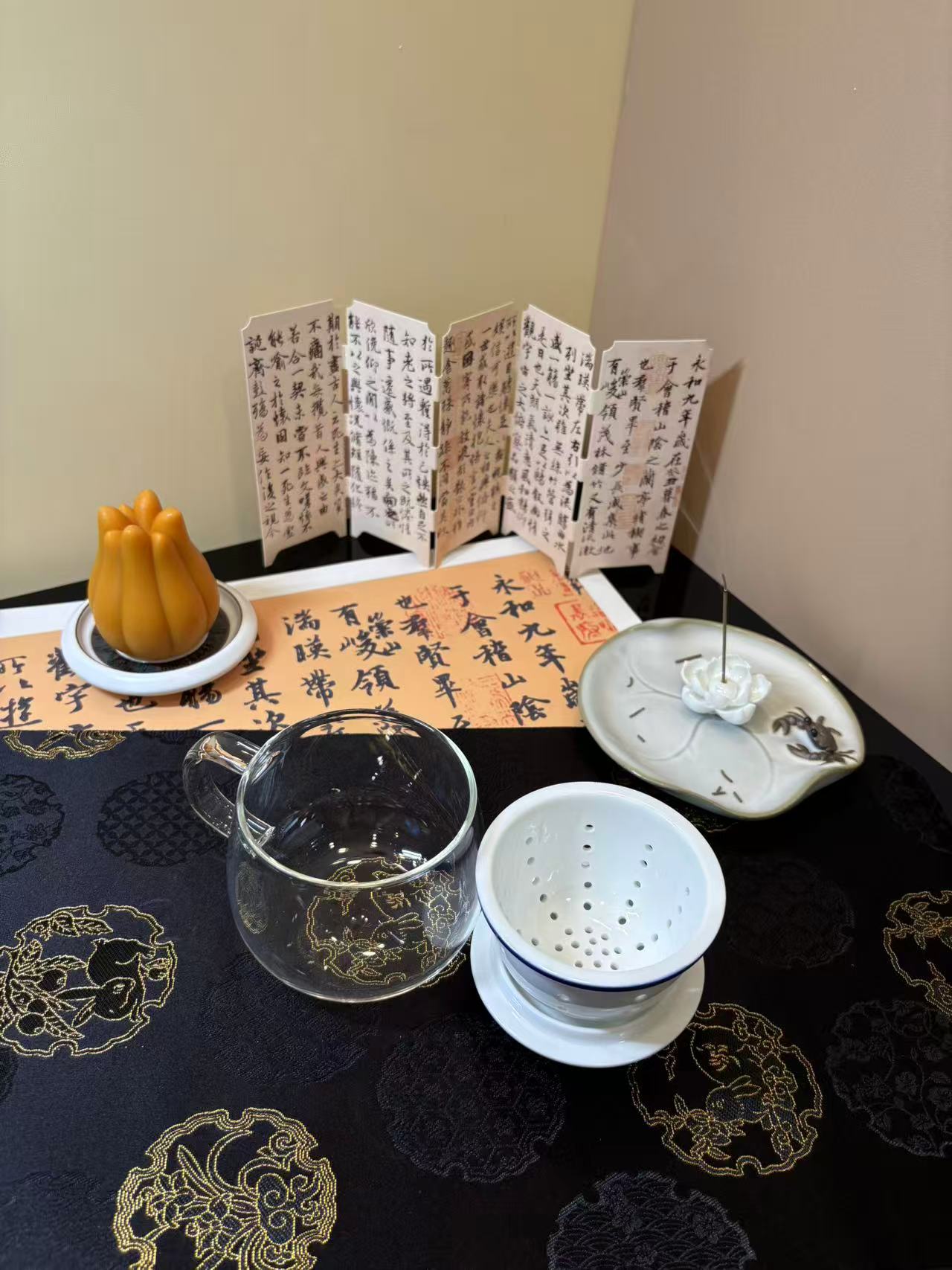 Ceramic & Glass Tea-Separating Cup 茶水分离泡茶杯 2色选