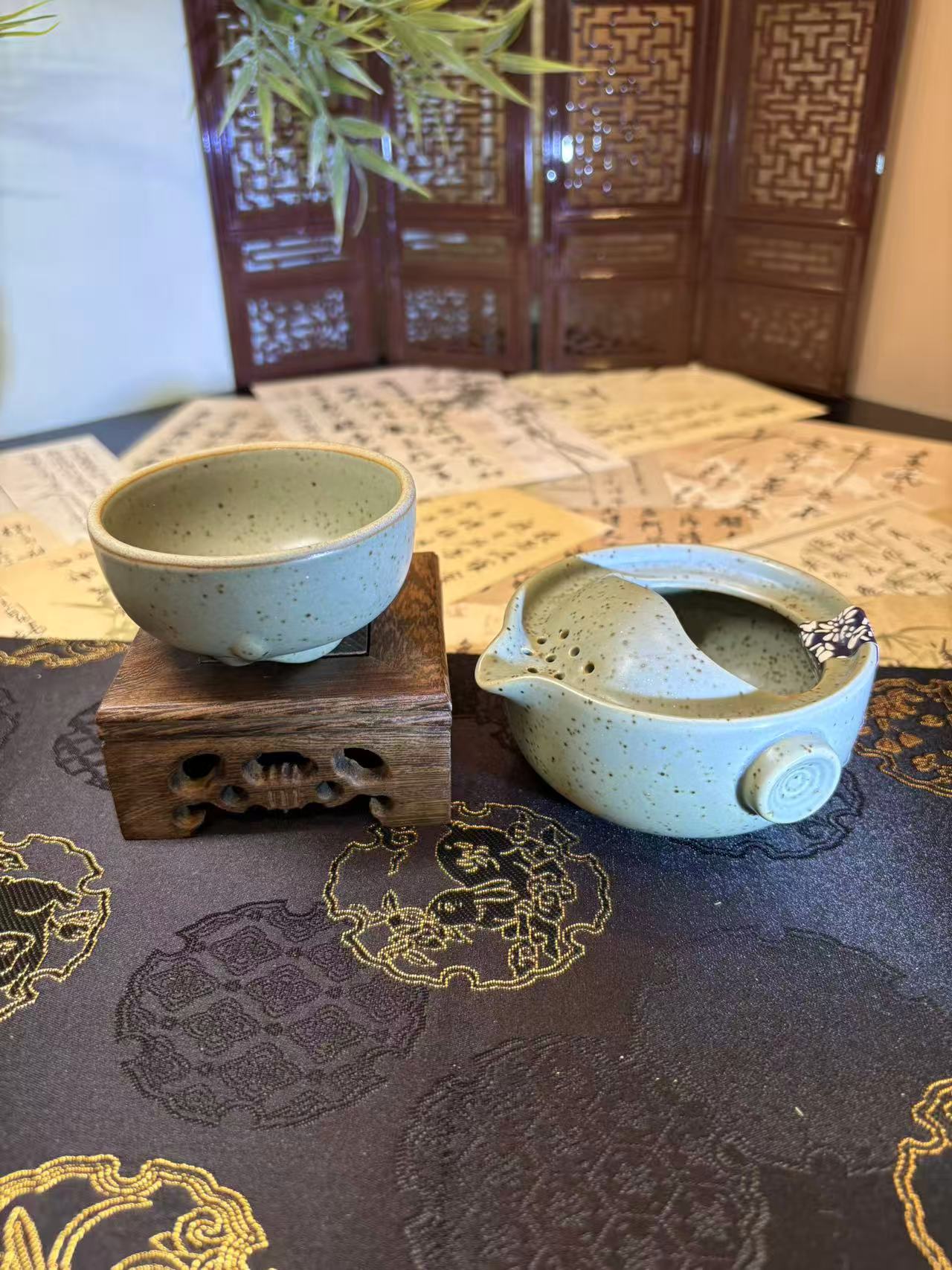 Ceramic One-Pot-One-Cup Tea Set 陶瓷茶壶 一壶一杯