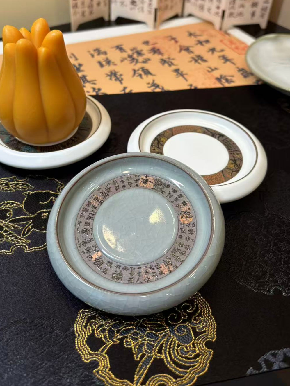 Handcrafted Porcelain Ge/Ru Kiln Mini Dish 手工哥窑/汝窑瓷碟 2款选