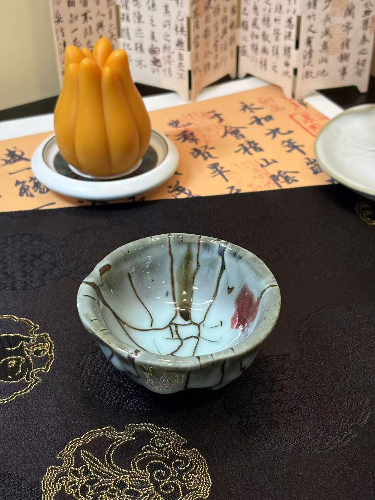 Handcrafted Kaolinite Ceramic Glaze-Drip Teacup 手工高岭土流釉窑变陶瓷茶杯 2款选