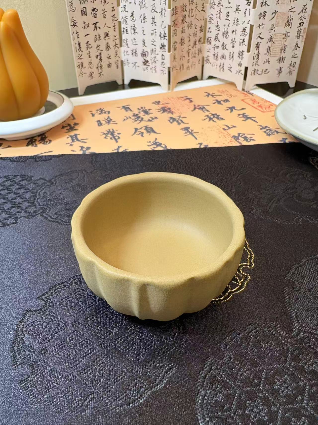 Handcrafted Zisha (Purple Clay) Pumpkin Teapot 手工紫砂南瓜泡茶壶