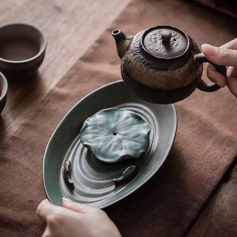 Ceramic Dual-Use Incense Holder & Tea Tray 陶瓷香插/茶盘 两用盘