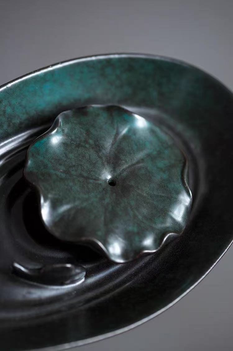 Ceramic Dual-Use Incense Holder & Tea Tray 陶瓷香插/茶盘 两用盘