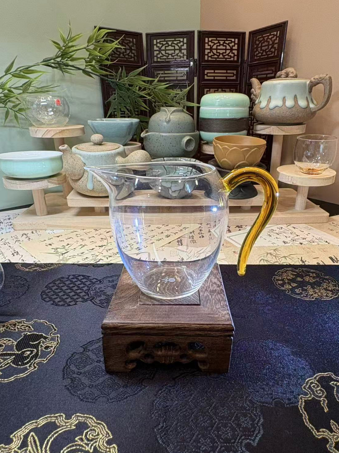 Handcrafted Glass Fairness Cup 手工玻璃公道杯 2色选