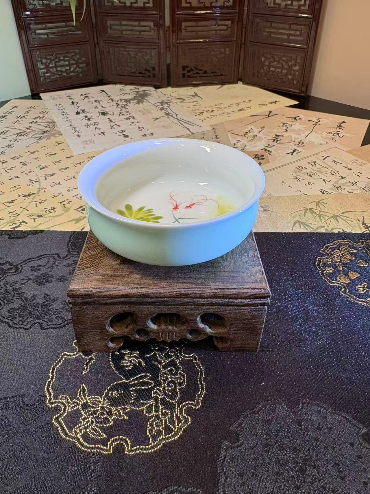 Handcrafted Greenish White Porcelain Tasting Cup 手工青白瓷品茗杯