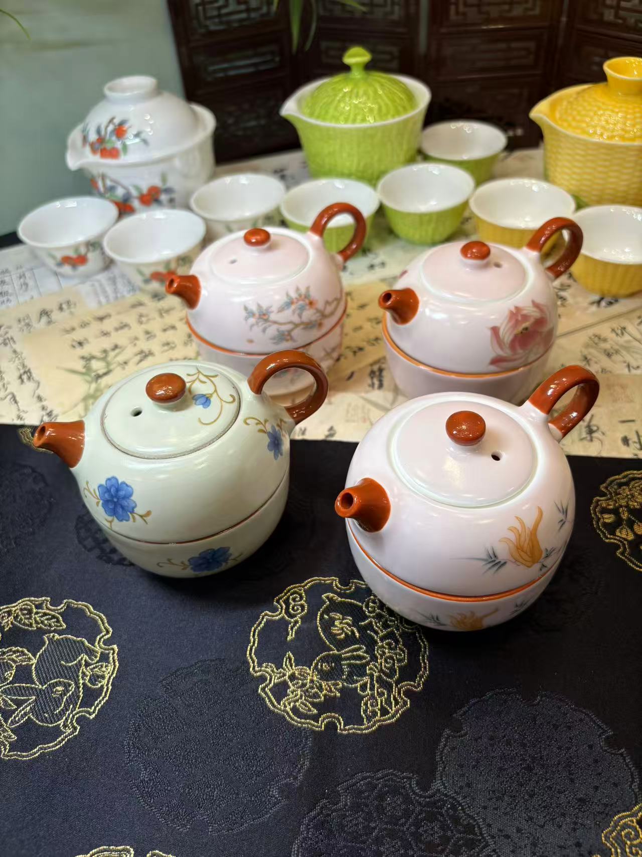 Ceramic Portable Personal Travel Tea Cup 陶瓷个人便携旅行茶具套组 4款选
