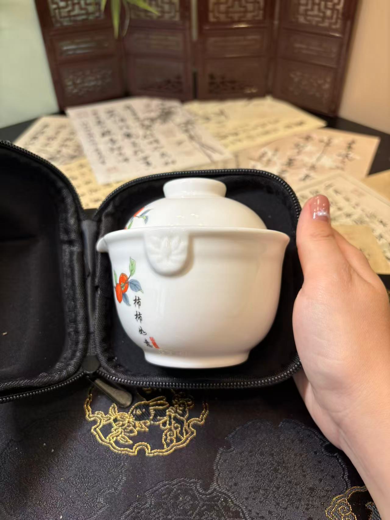 Ceramic Travel Fast-Serving Tea Set 陶瓷旅行快客杯茶具套组 3款选