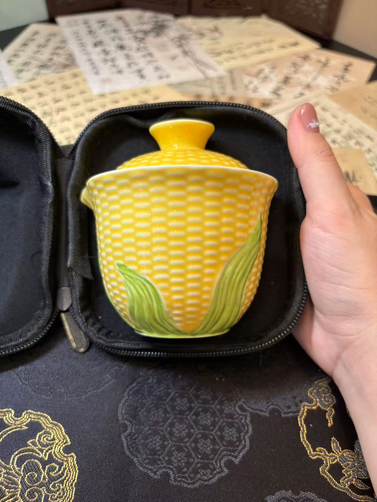 Ceramic Travel Fast-Serving Tea Set 陶瓷旅行快客杯茶具套组 3款选