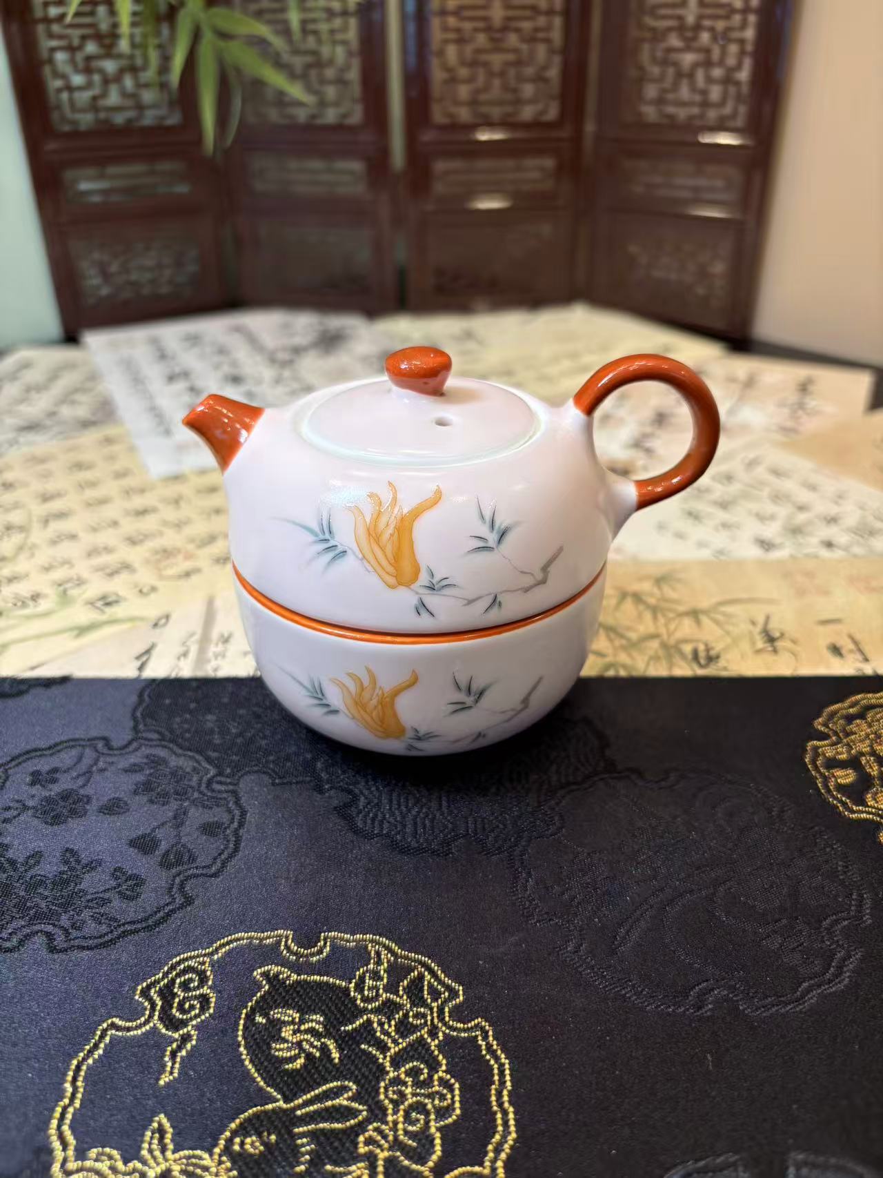 Ceramic Portable Personal Travel Tea Cup 陶瓷个人便携旅行茶具套组 4款选