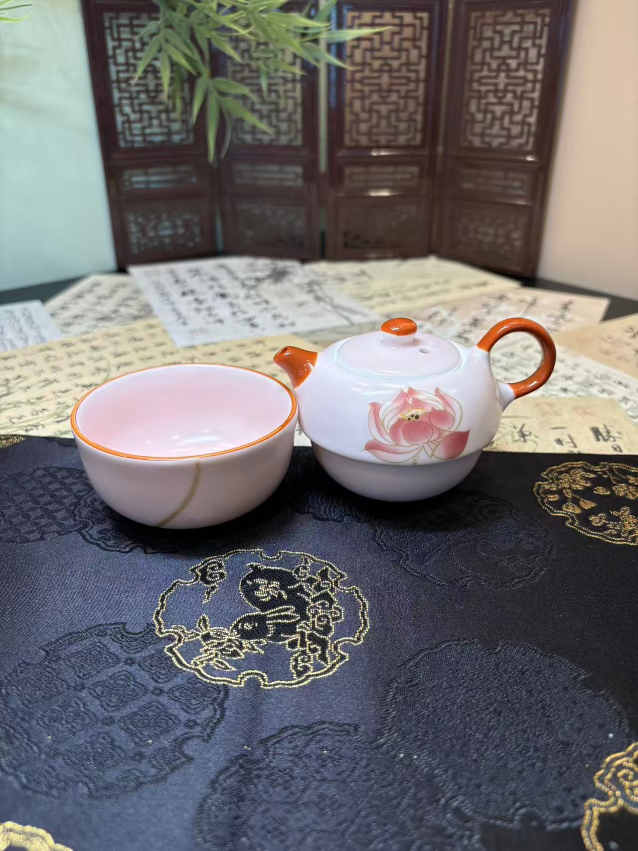 Ceramic Portable Personal Travel Tea Cup 陶瓷个人便携旅行茶具套组 4款选