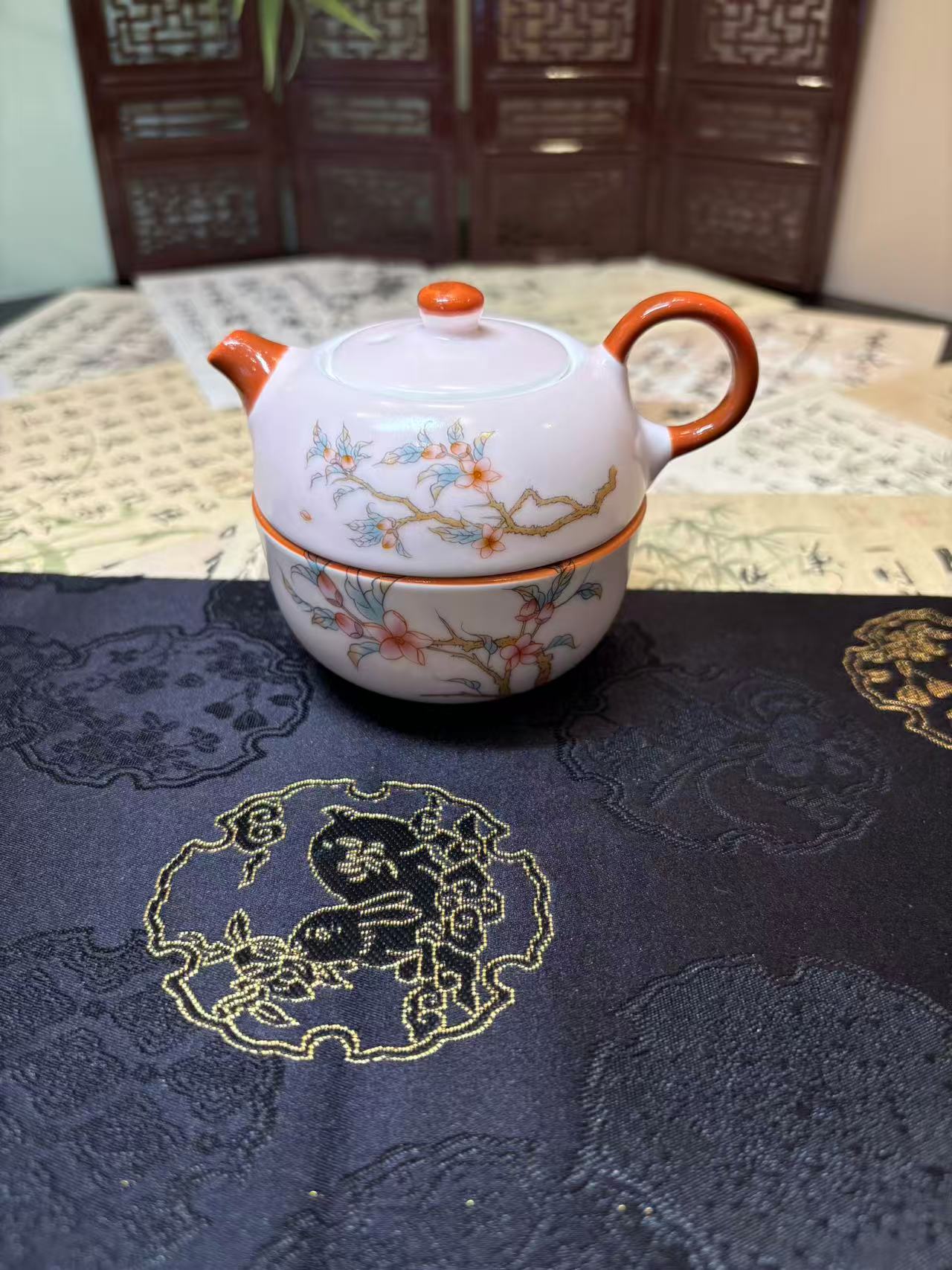 Ceramic Portable Personal Travel Tea Cup 陶瓷个人便携旅行茶具套组 4款选