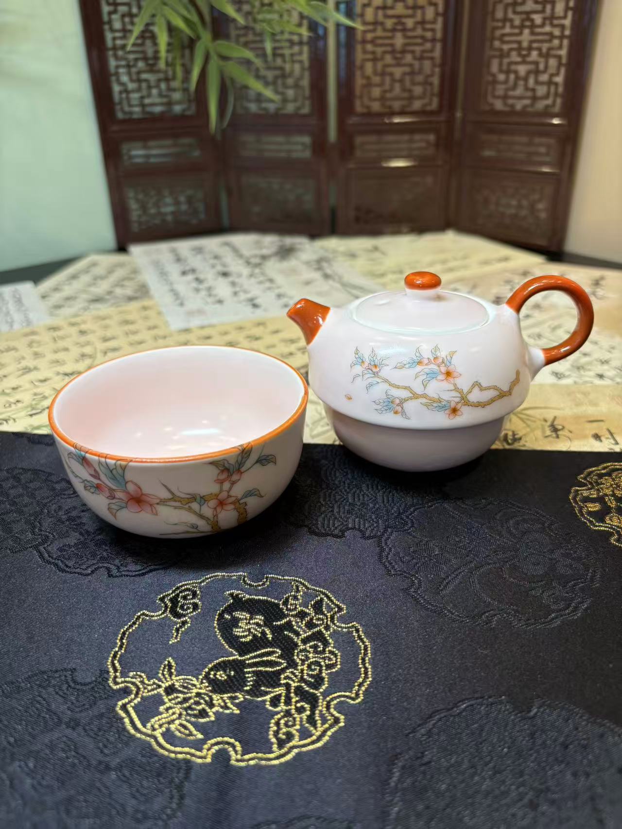 Ceramic Portable Personal Travel Tea Cup 陶瓷个人便携旅行茶具套组 4款选