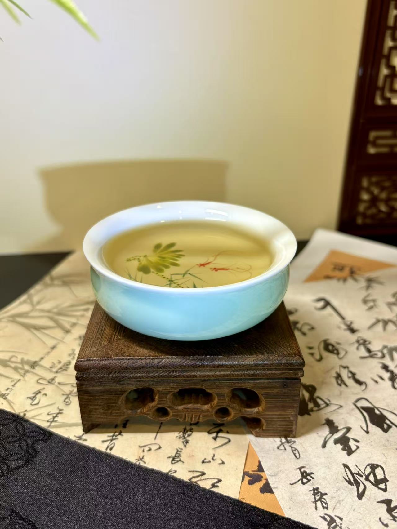 Handcrafted Greenish White Porcelain Tasting Cup 手工青白瓷品茗杯