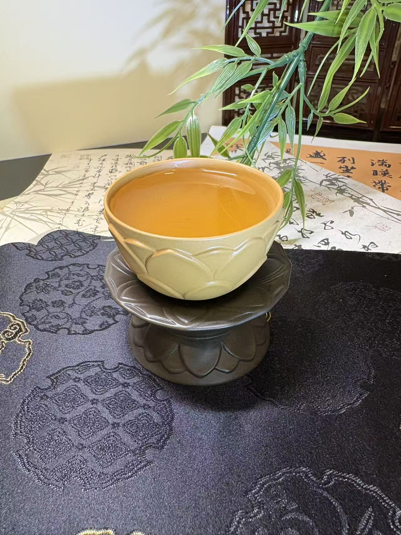 Handcrafted Zisha (Purple Clay) Lotus Teacup 大师手工紫砂莲花茶杯 苏博同款