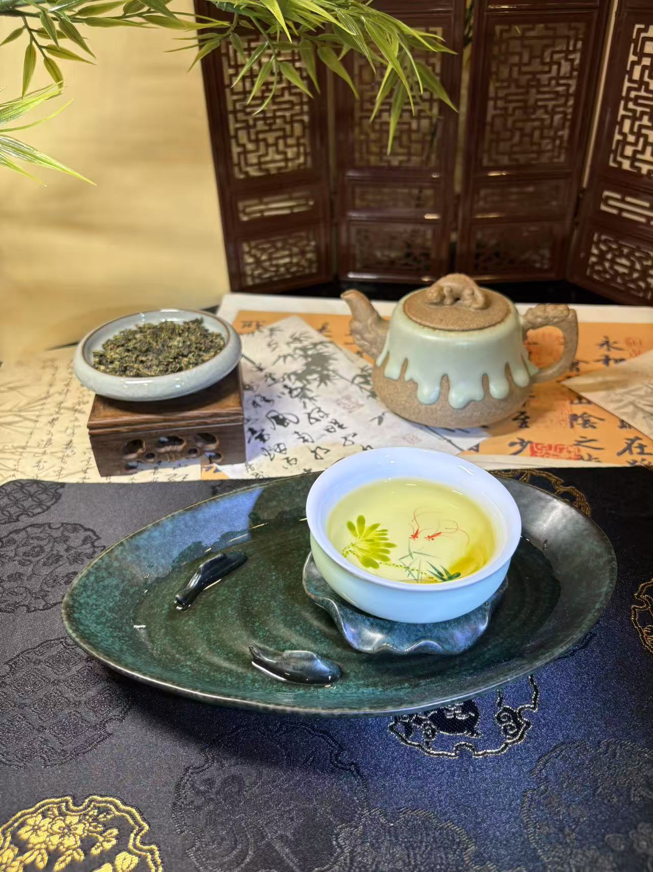 Handcrafted Greenish White Porcelain Tasting Cup 手工青白瓷品茗杯