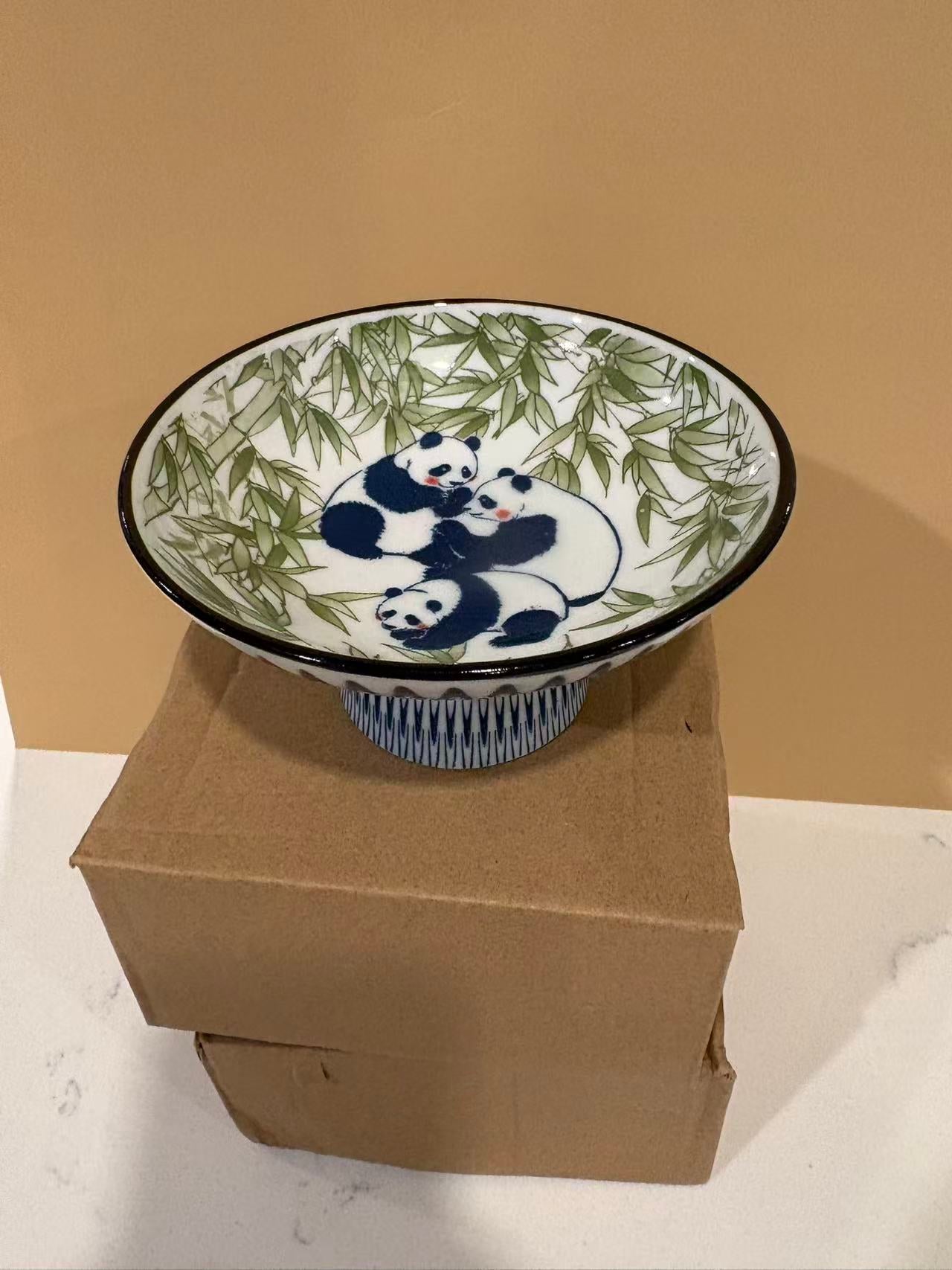 Ceramic Multi-Purpose Elevated Tray | Fruit Plate | Incense Holder | Pet Bowl Multiple Designs 多用途高足陶瓷盘 果盘 香盘 宠物碗 多款图案可选
