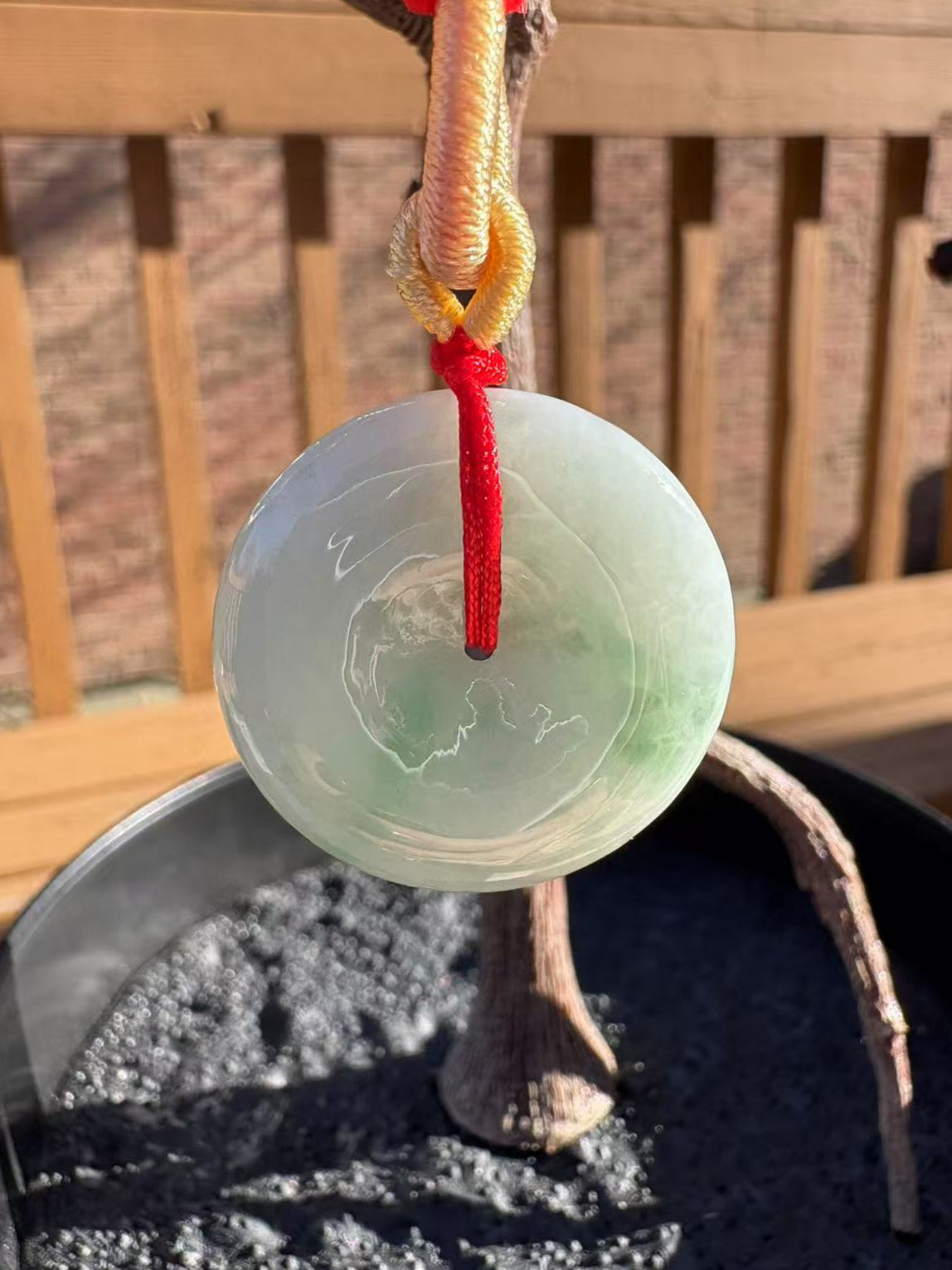 Necklace Jade Donut Pendant 04 翡翠平安扣