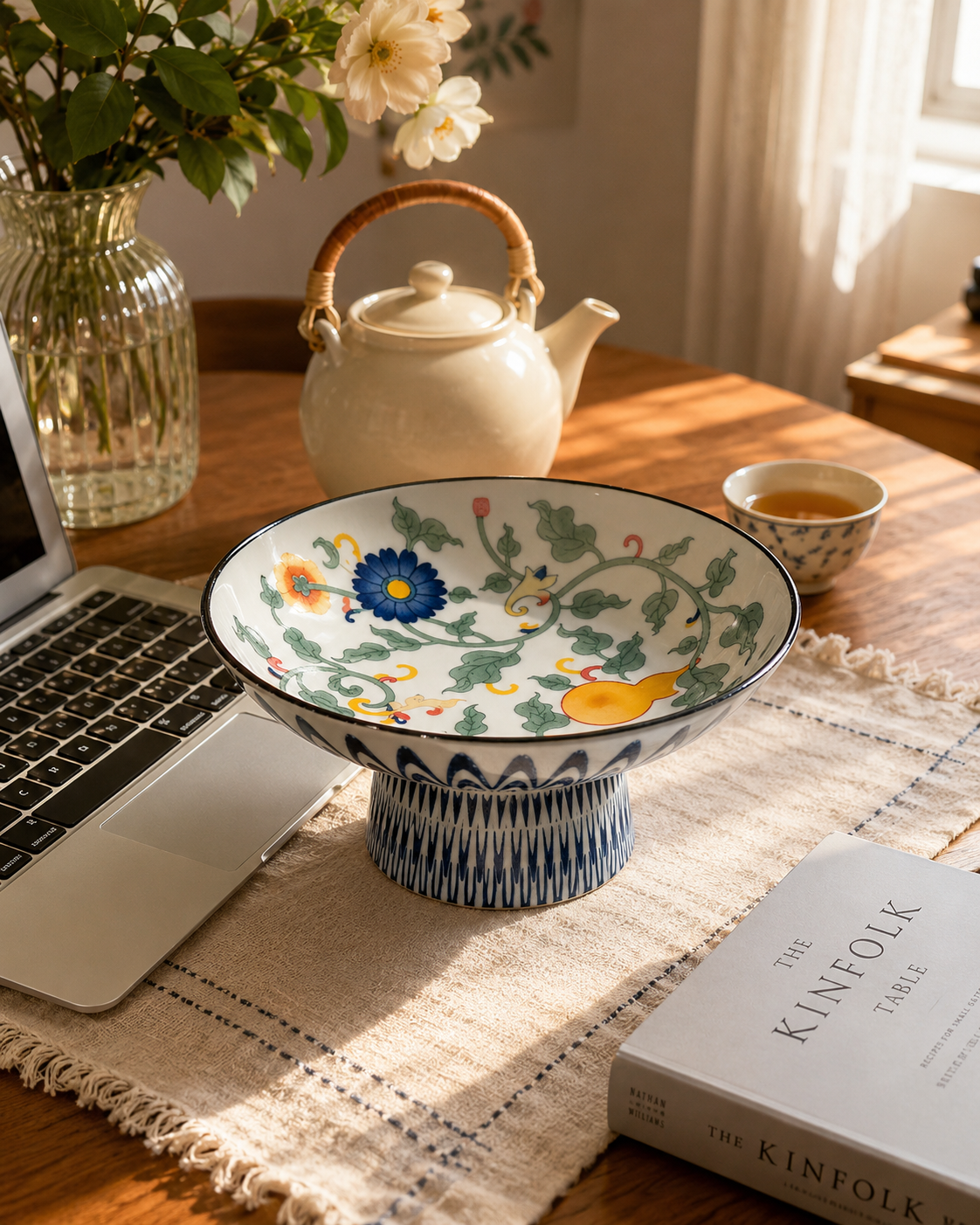 Ceramic Multi-Purpose Elevated Tray | Fruit Plate | Incense Holder | Pet Bowl 多用途高足陶瓷盘 果盘 香盘 宠物碗